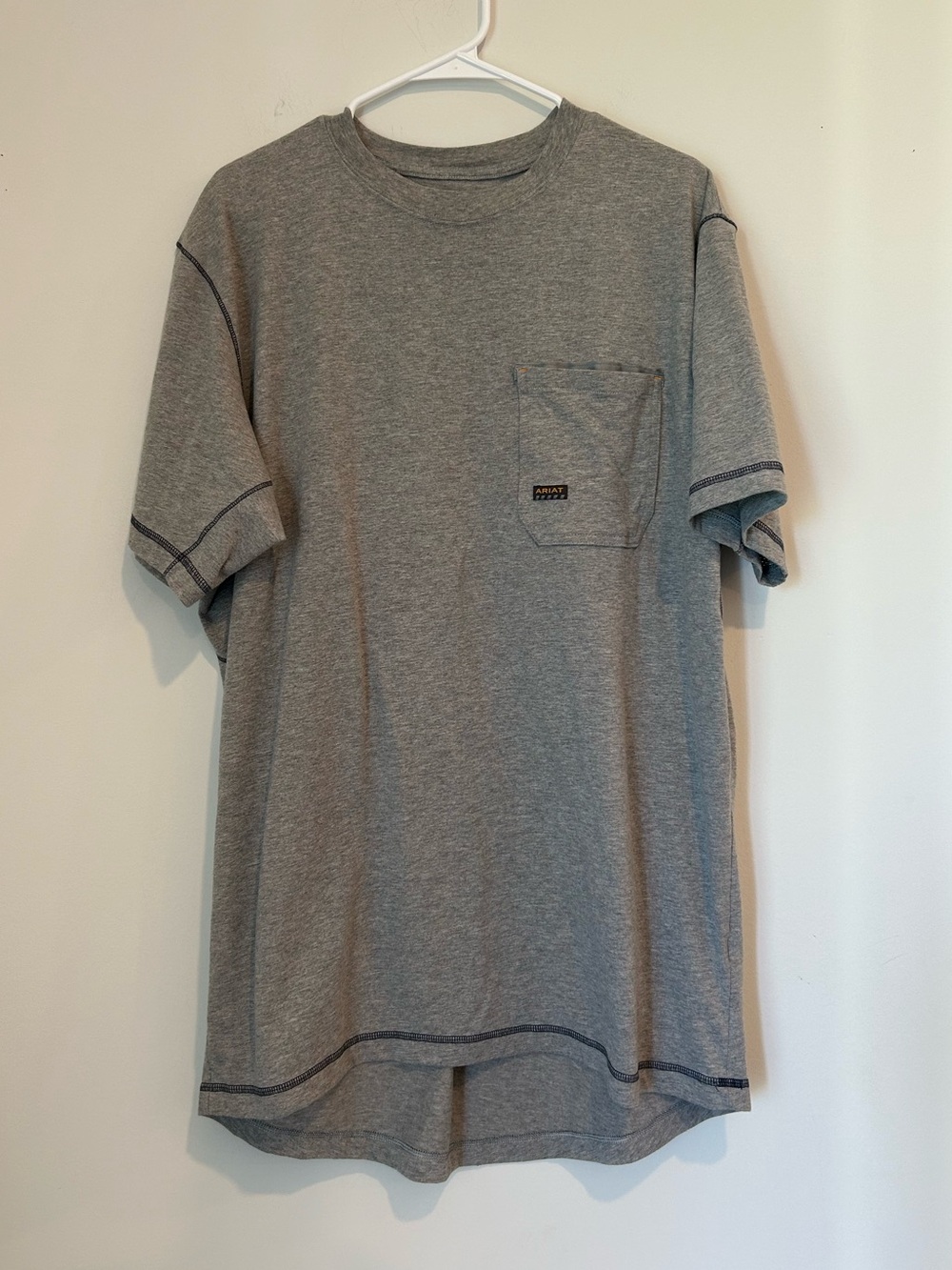 Ariat Rebar Men’s XL Tall Gray T-shirt